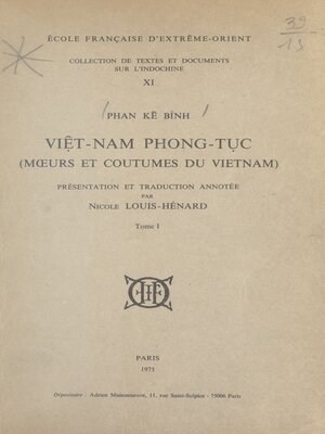 cover image of Viêt-nam phong tục (1)